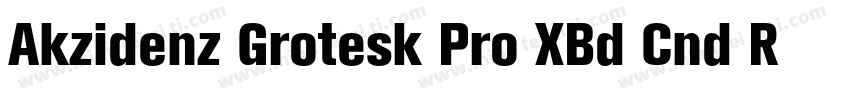 Akzidenz Grotesk Pro XBd Cnd Regul字体转换